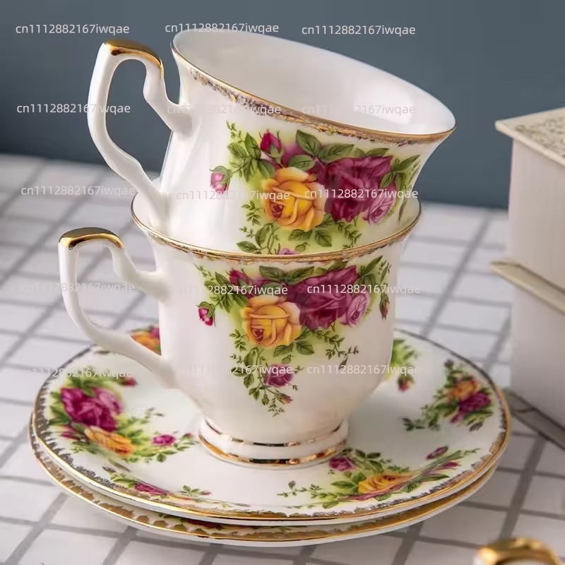 Coffee Tea English - European Bone Porcelain Coffee Set with