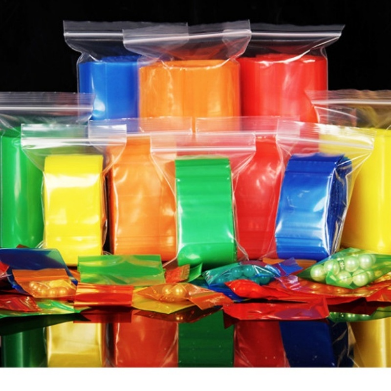 Coffee Tea House - 50-100PCS Color Ziplock Jewelry Packaging PE