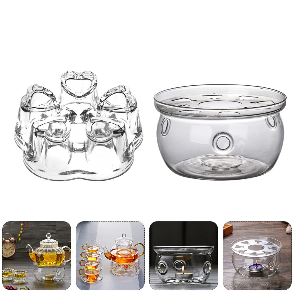 Coffee Tea House - 2Pcs High Quality Glass Teapot Warmer