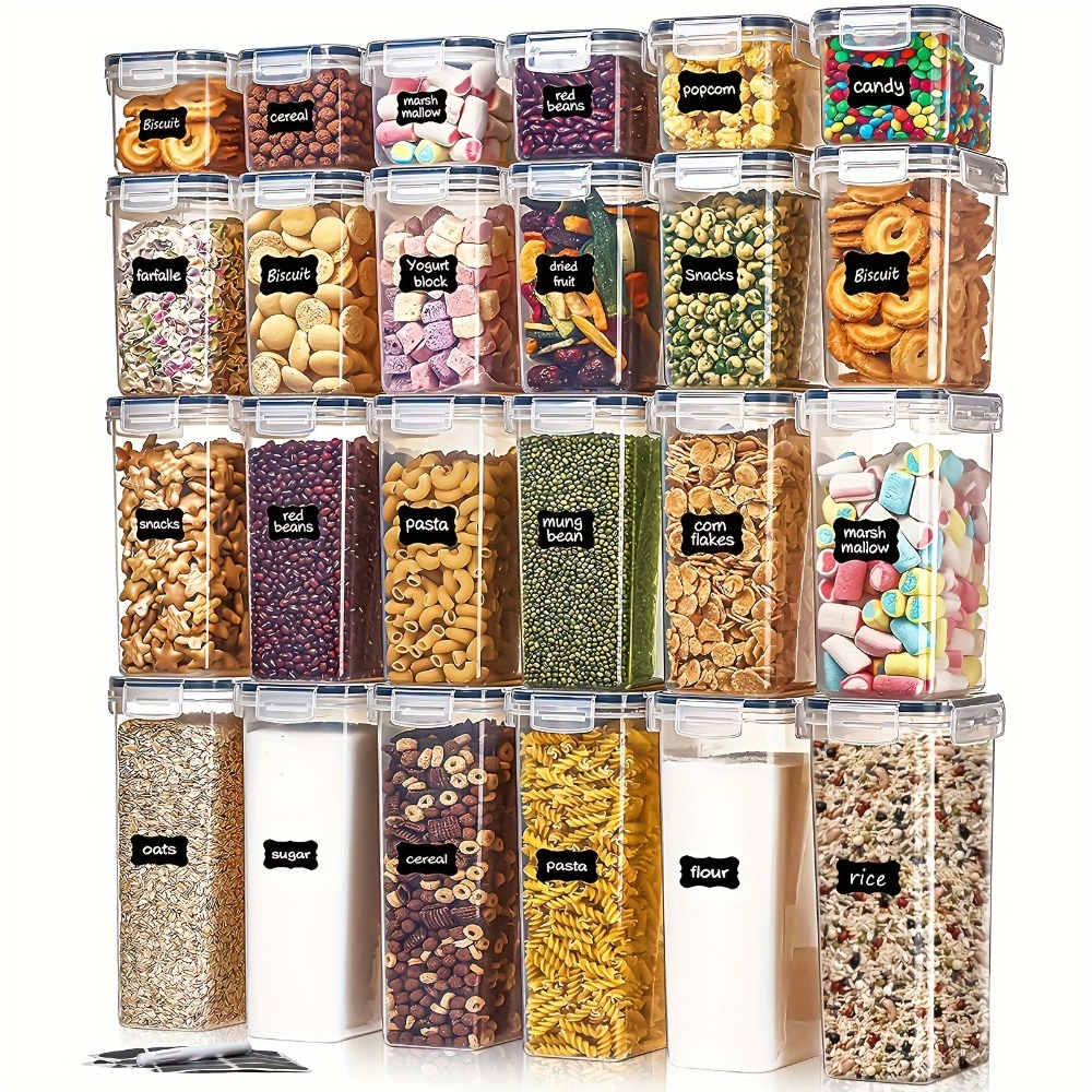 24Pcs Food Storage Containers  - đánh giá và giá Tea Coffee Sugar Container