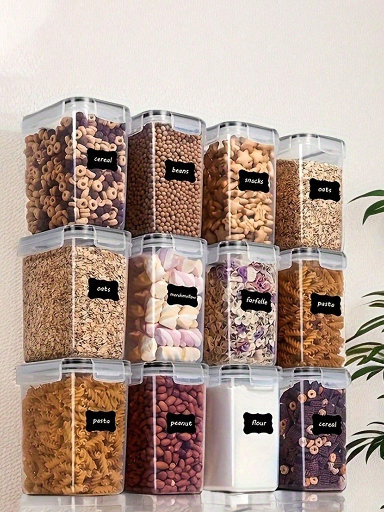 48pcs Airtight Food Storage Co - đánh giá và giá Tea Coffee Sugar Container
