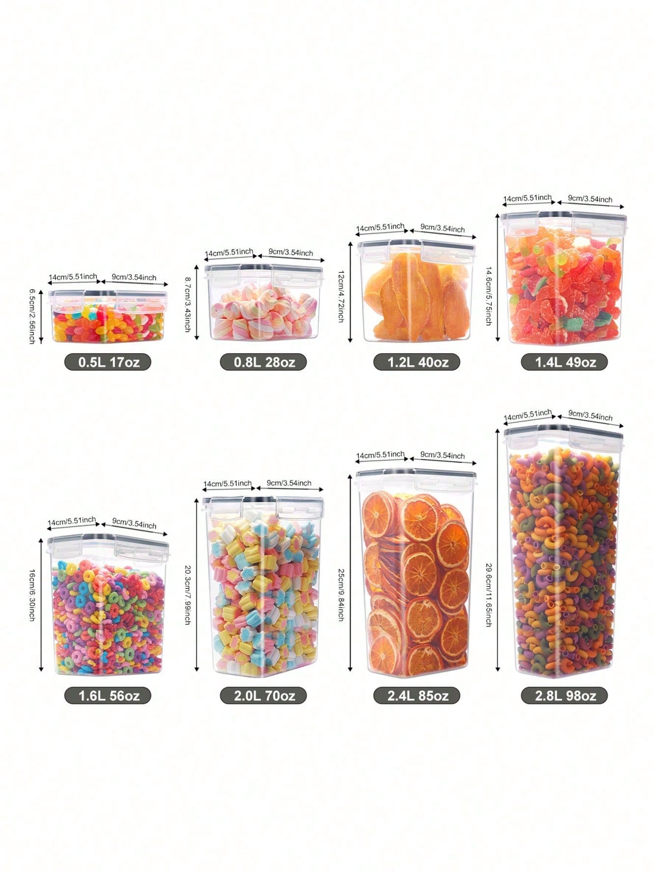 48pcs Airtight Food Storage Co - đánh giá và giá Tea Coffee Sugar Container