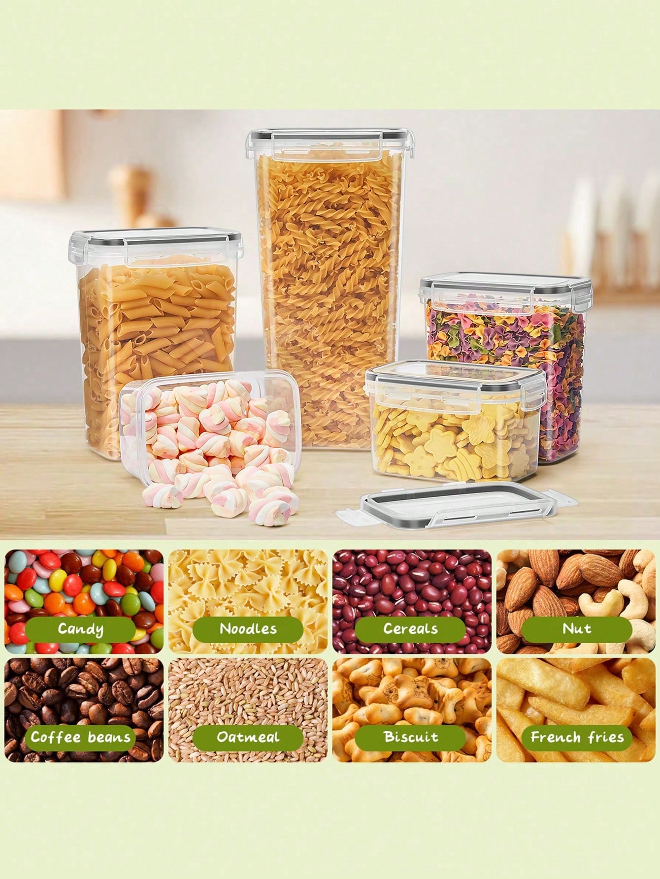 48pcs Airtight Food Storage Co - đánh giá và giá Tea Coffee Sugar Container