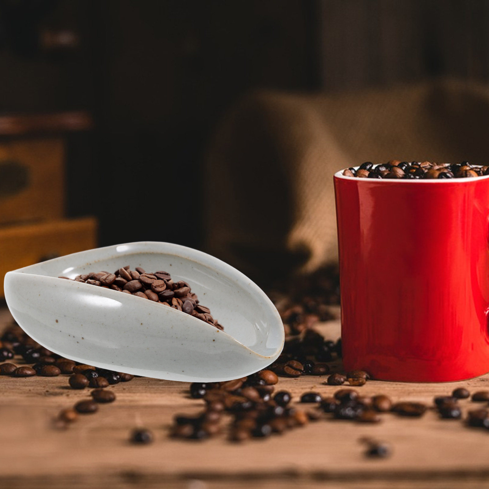 Ceramic Coffee Bean Dosing Tra - đánh giá và giá Coffee Tea And Leaf