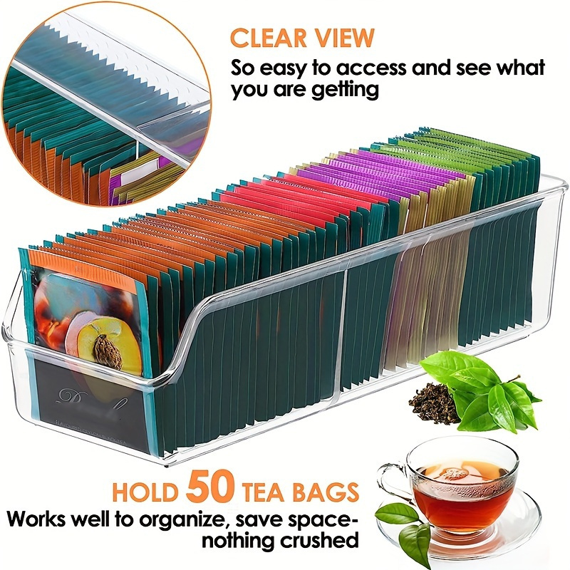 1pc Clear Tea Bag Organizer Bo - đánh giá và giá Coffee Tea Sugar Canister Set
