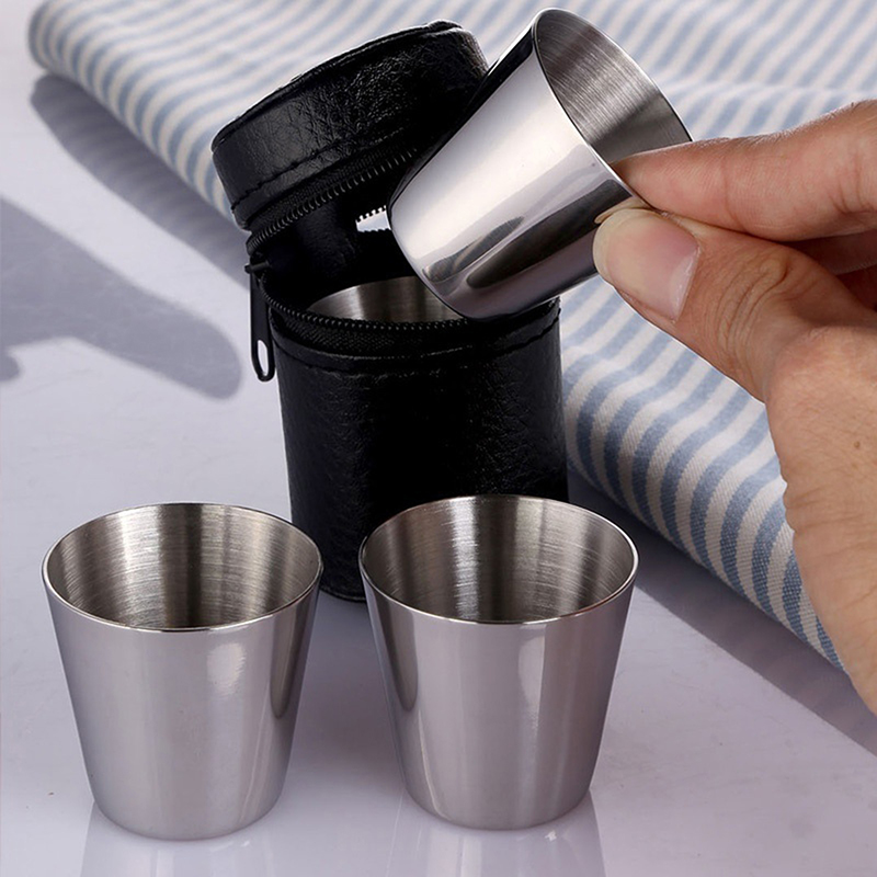 4/6Pcs Stainless Steel Cups Mi - đánh giá và giá Coffee Tea Sugar Canister Set