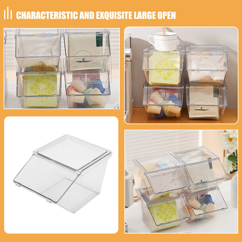 4Pcs Tea Bag Organizer Box Acr - đánh giá và giá Tea Coffee Sugar Container