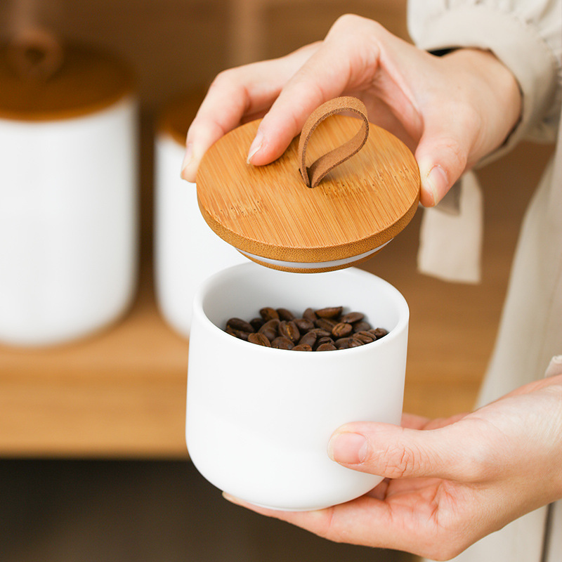 Nordic Ceramic Storage Jar Mat - đánh giá và giá Coffee Tea Sugar Canister Set