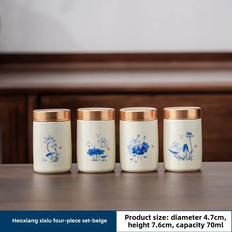 Boutique Tím Đất Sét Trà Caddy - đánh giá và giá Tea Coffee Sugar Container