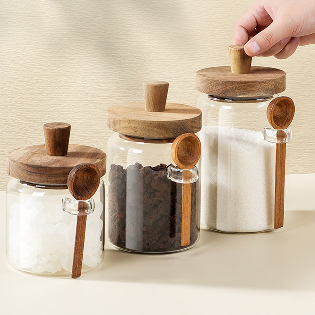 Glass Coffee Bean Storage Jar  - đánh giá và giá Tea Coffee Sugar Container
