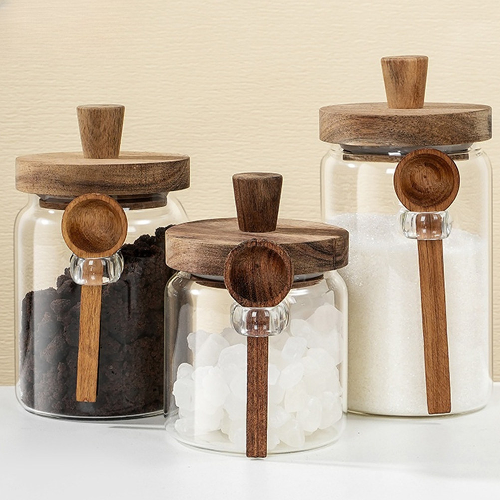 Glass Coffee Bean Storage Jar  - đánh giá và giá Tea Coffee Sugar Container