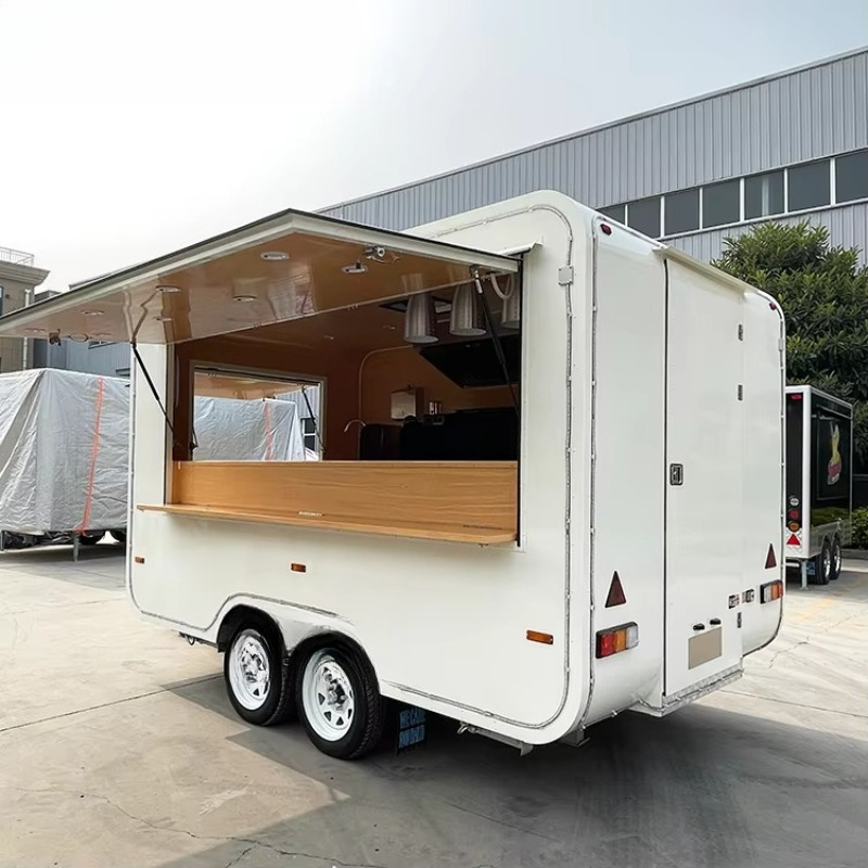 Retro Coffee Shop Van Food Tru - đánh giá và giá Coffee Tea Van