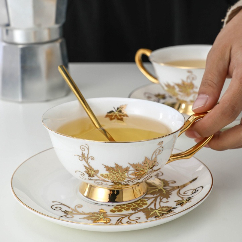 Coffee Cup Small Exquisite Set - đánh giá và giá Coffee Tea English