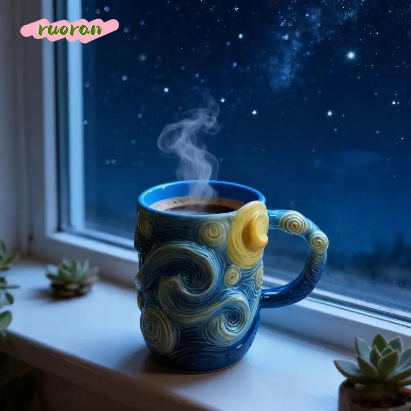 Van Gogh Starry Night Mug Crea - đánh giá và giá Coffee Tea Van