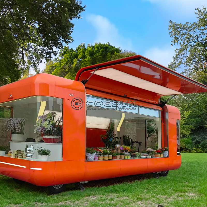 Street Mobile Food Trailer Piz - đánh giá và giá Coffee Tea Van