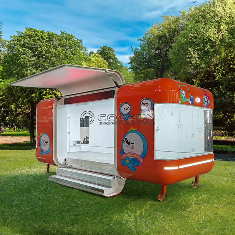Street Mobile Food Trailer Piz - đánh giá và giá Coffee Tea Van