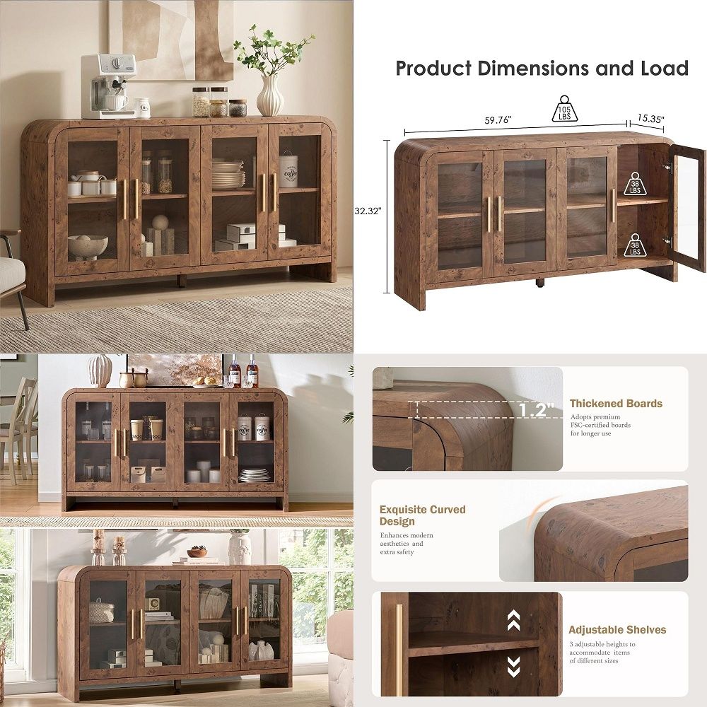 Sideboard Buffet Cabinet with  - đánh giá và giá Coffee & Tea Restaurant