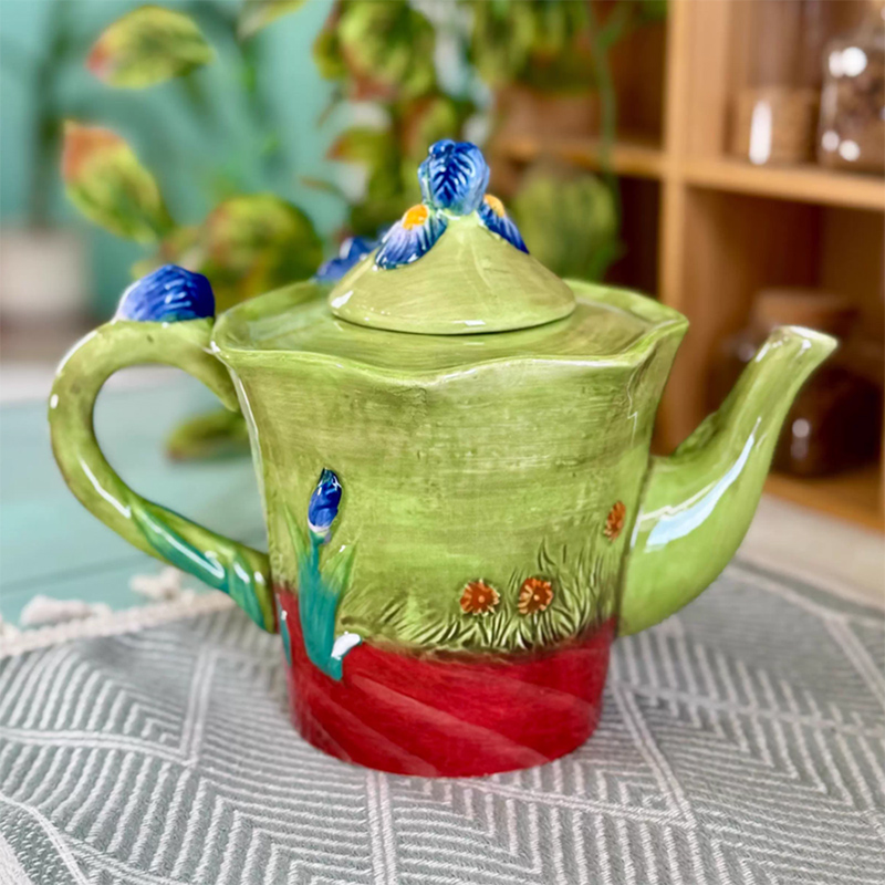 Creative Blue Floral Ceramic C - đánh giá và giá Coffee Tea Van