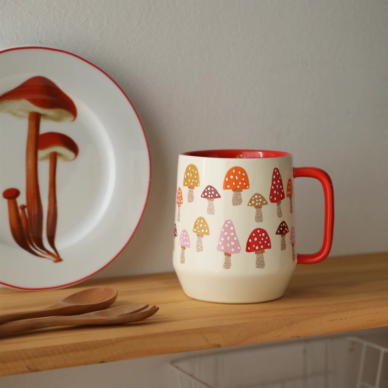 European Style Ceramic Mushroo - đánh giá và giá Coffee Tea English