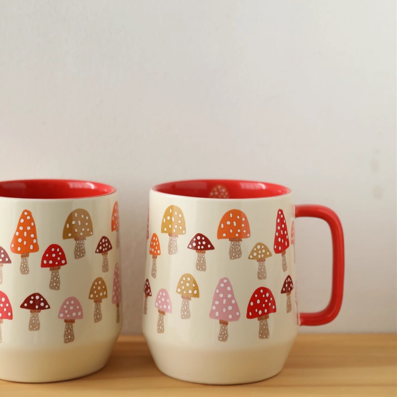 European Style Ceramic Mushroo - đánh giá và giá Coffee Tea English